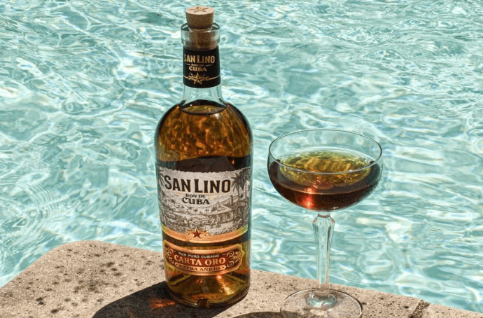 SAN LINO BLANCA RUM BY THE POOL